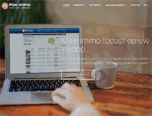 Tablet Screenshot of max-immo.be